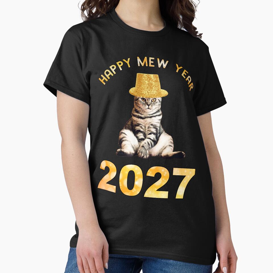Happy Mew Year 2027 by Cat Lady Designs