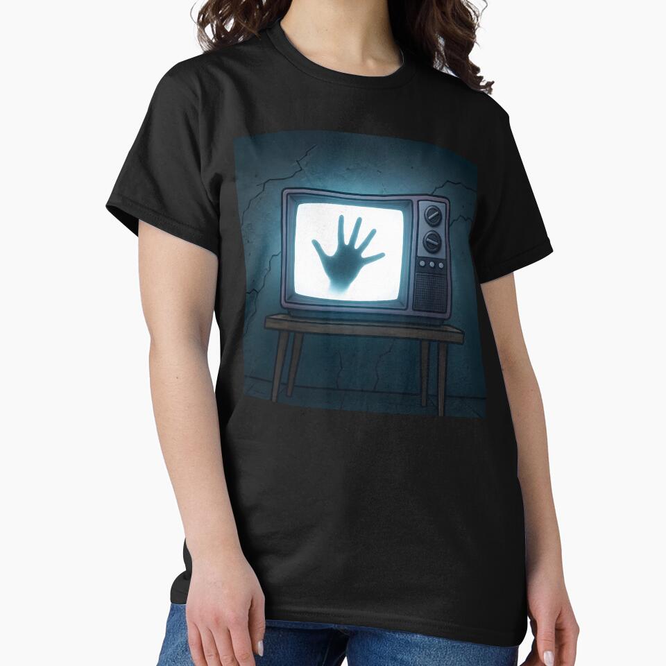 Haunted Retro TV Ghost Hand by teeperfect