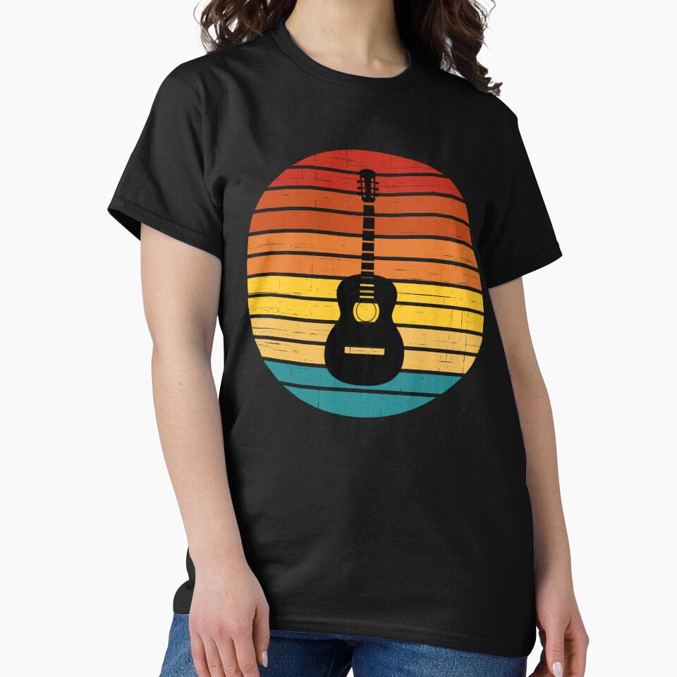 Retro Sunset Guitar by scons1234