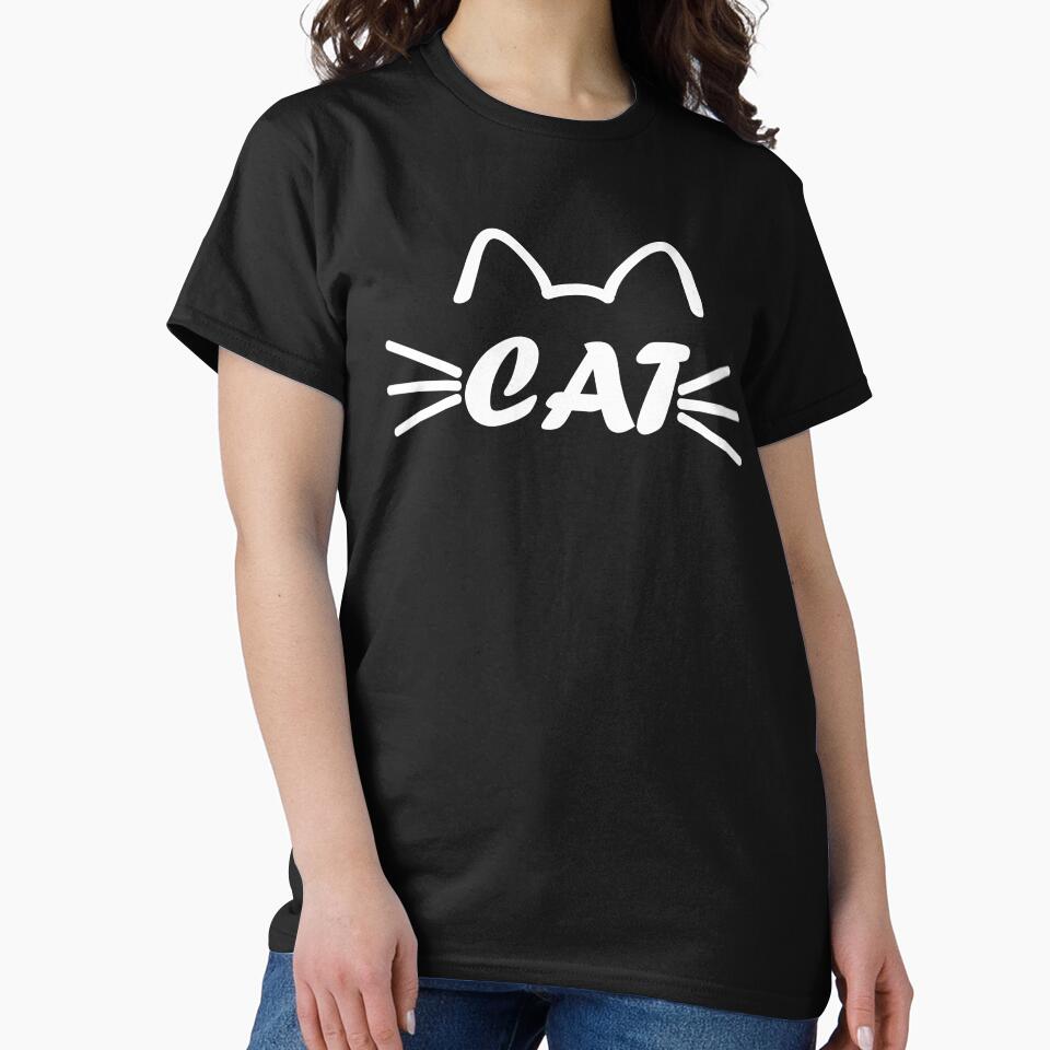 cat mom in the heart, a gift for mom, a cool t-shirt for cat lovers by vilma3000