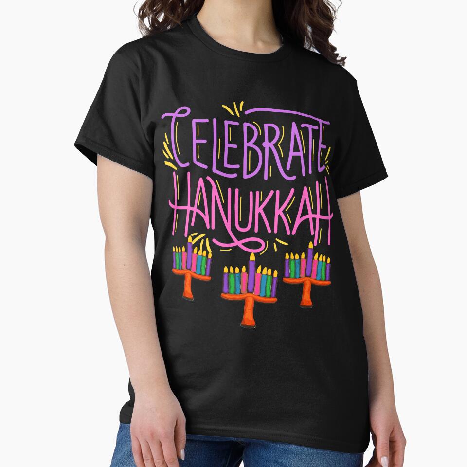 Celebrate Hanukkah, Happy Hanukkah Face Mask, Happy Hanukkah Menorah, Jewish Gift, Happy Hanukkah Gift, by prteacool