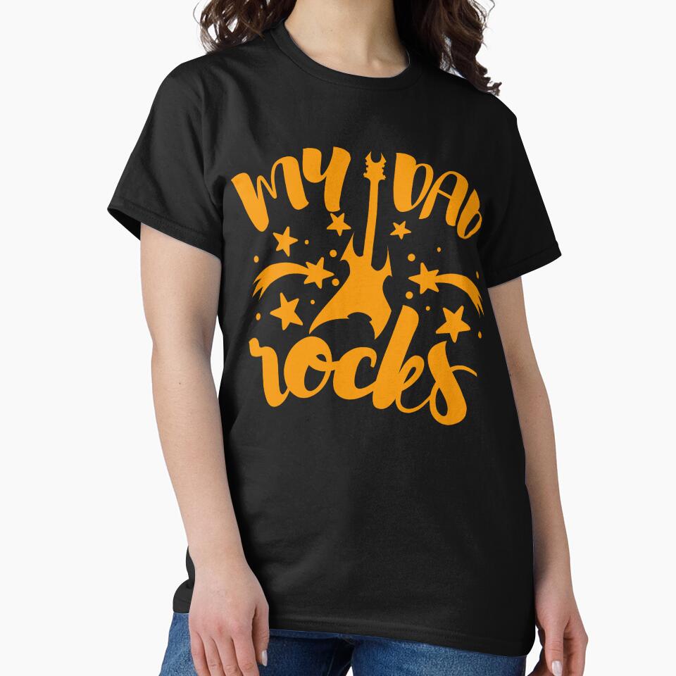 my dad rocks, father's day dad gift by lapolonaise
