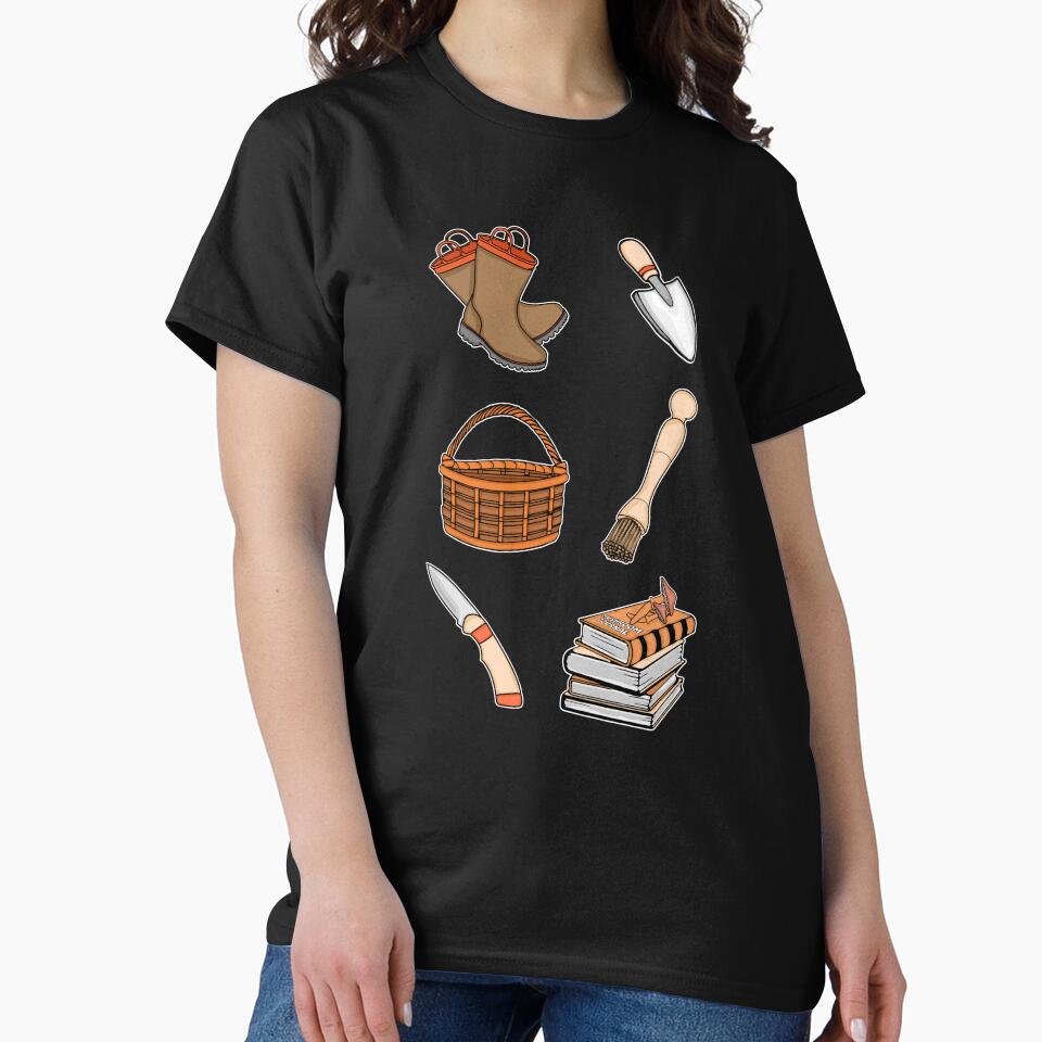 Foraging Mushroom Fungi Hunter Wild Mushrooms by DSWShirts