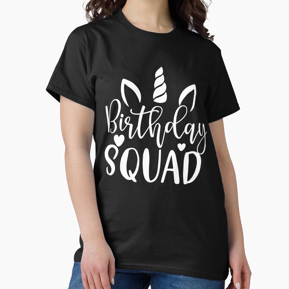 Unicorn Birthday Squad Party Matching Family Group Funny by smartrocket