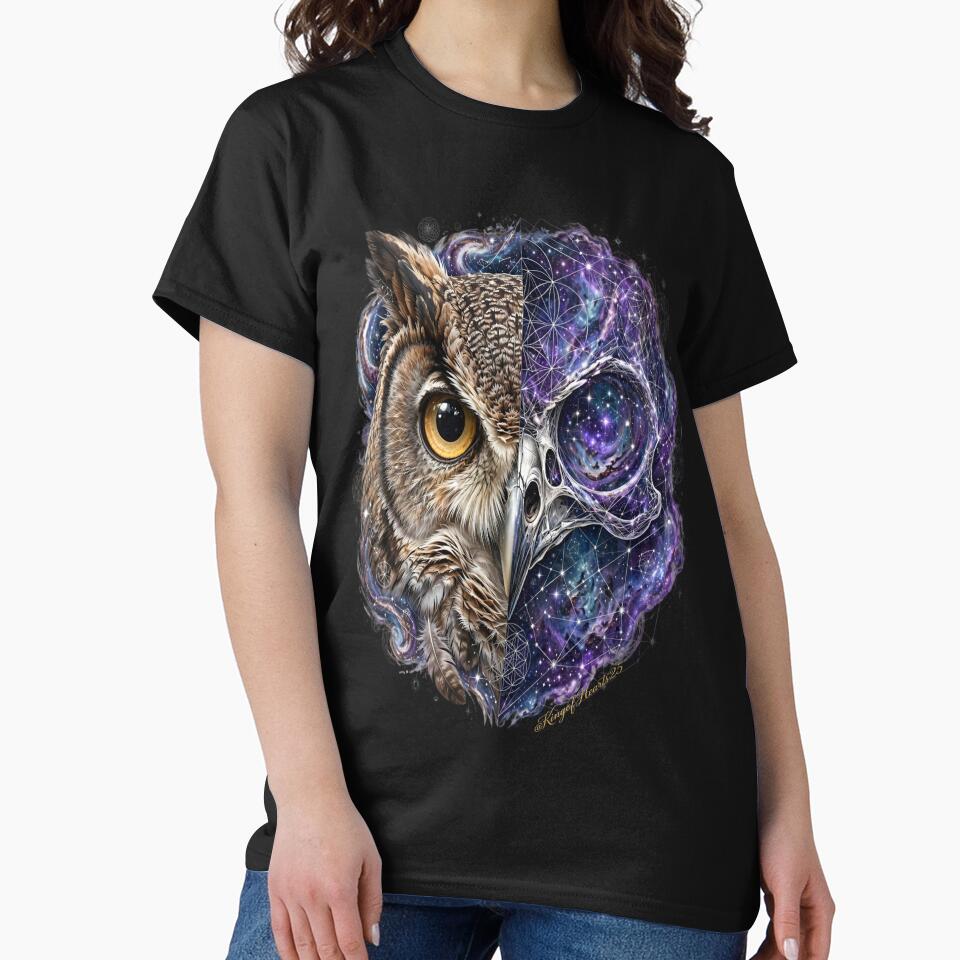 Cosmic Owl | Celestial Wisdom Skull by KingofHearts25