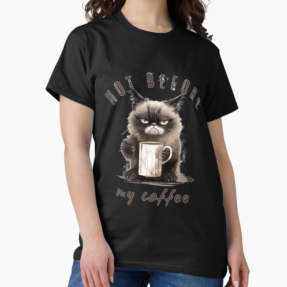 Angry cat is drinking his coffee by MatysDesign