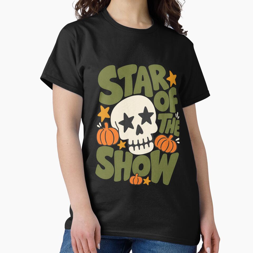 Retro Halloween Skull Star of the Show by Christina Sagala