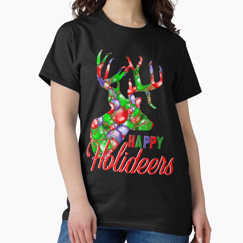 Christmas Deer, Happy Holiday Deer Hunting Design by LifeCrush