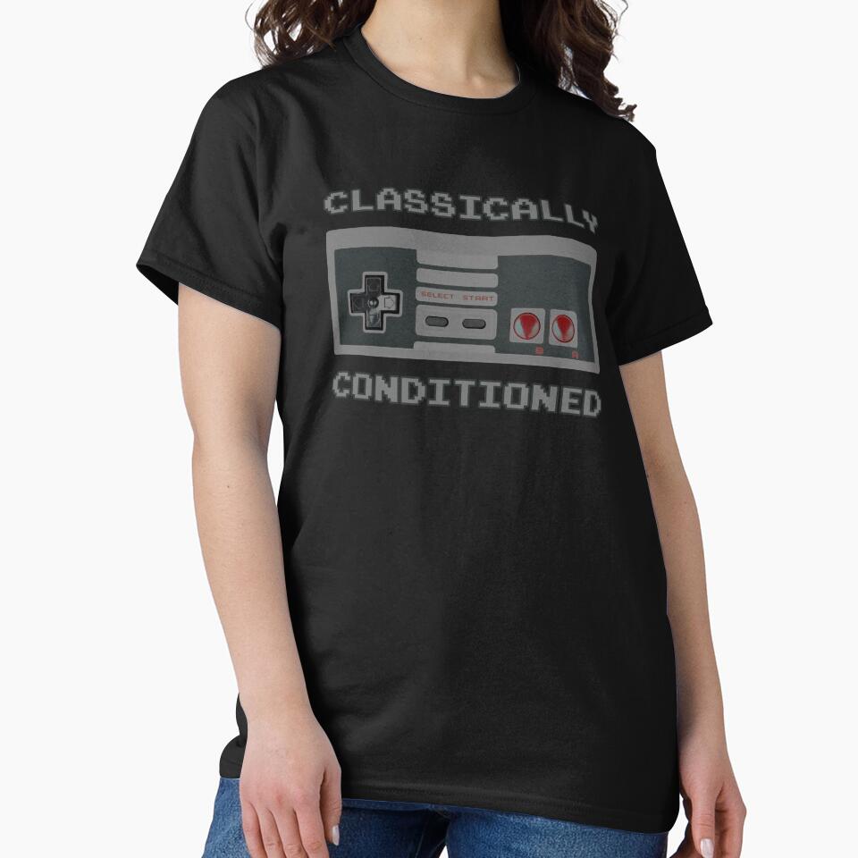 Retro Gaming "Classically Conditioned" design by JDMTees