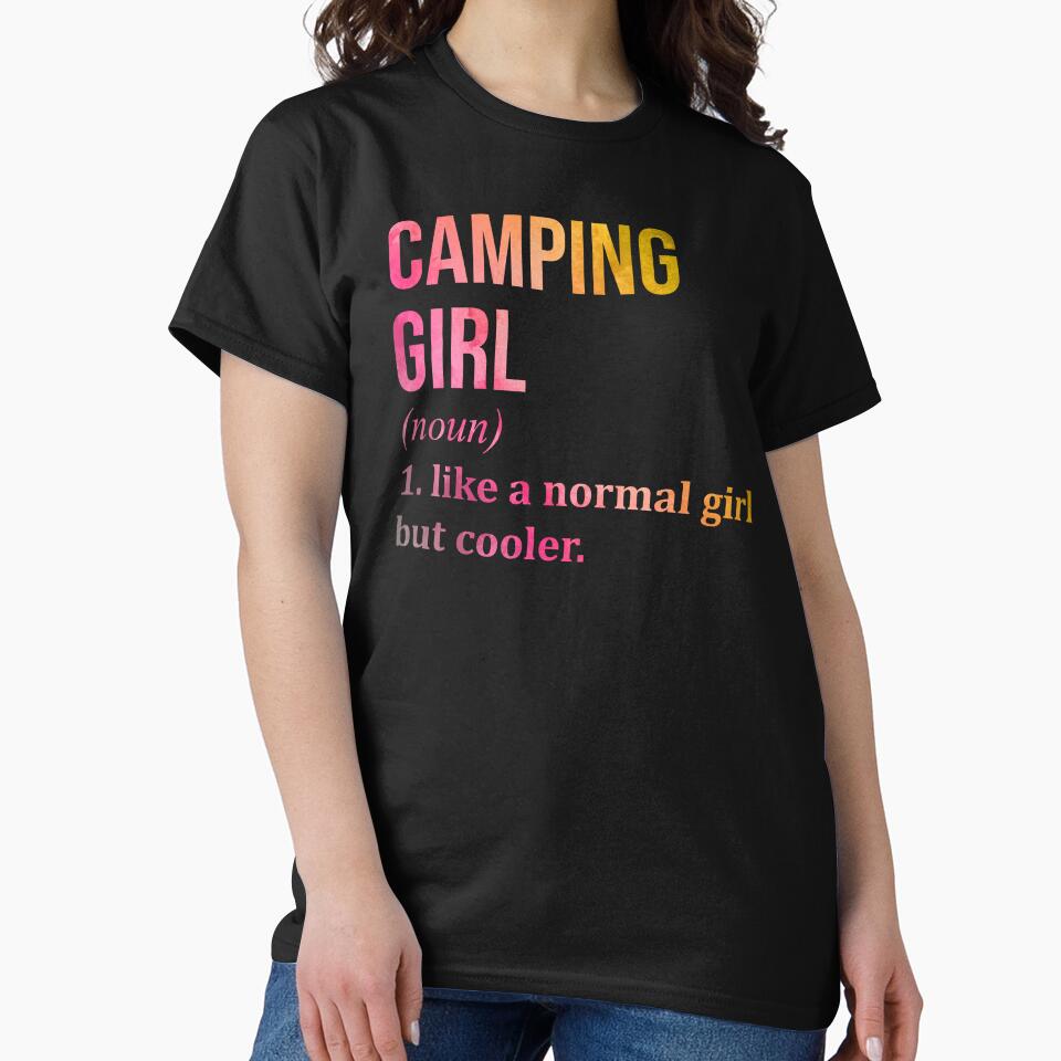 Camping Girl Definition in Watercolor by XCIV