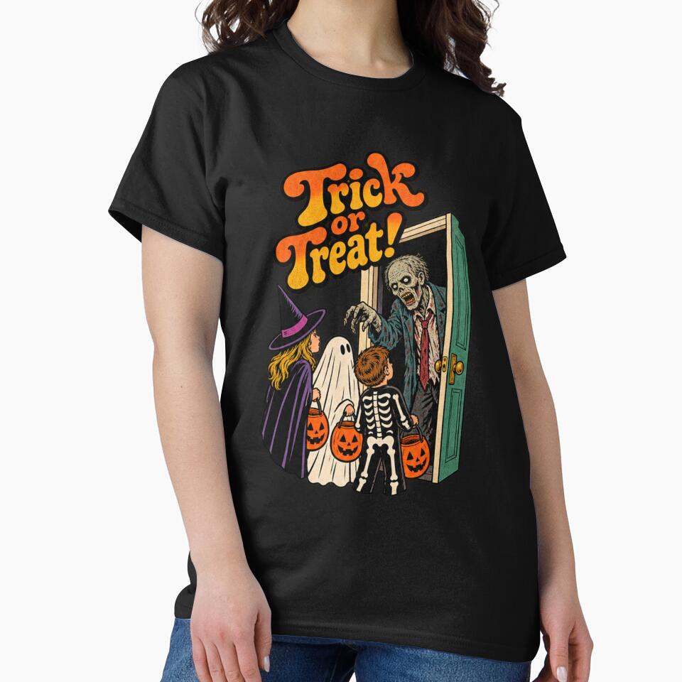 Trick or Treat Zombies – Retro 70s Halloween Horror by Kevin Shearer