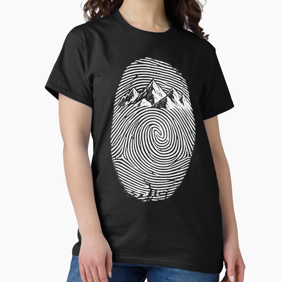 Nature Is in My DNA – Mountain Fingerprint Design by Gabe1983