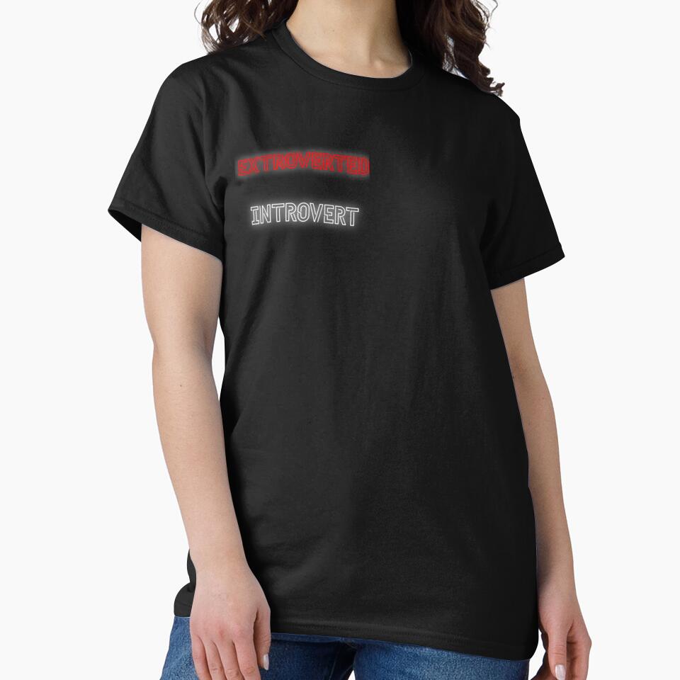 Extroverted Introvert Neon by Kelsella Designs