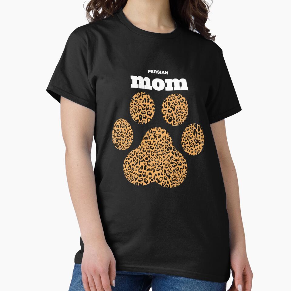 Haute Leopard Persian Mom Cat Paw With Rich Leopard Print by HauteLeopard