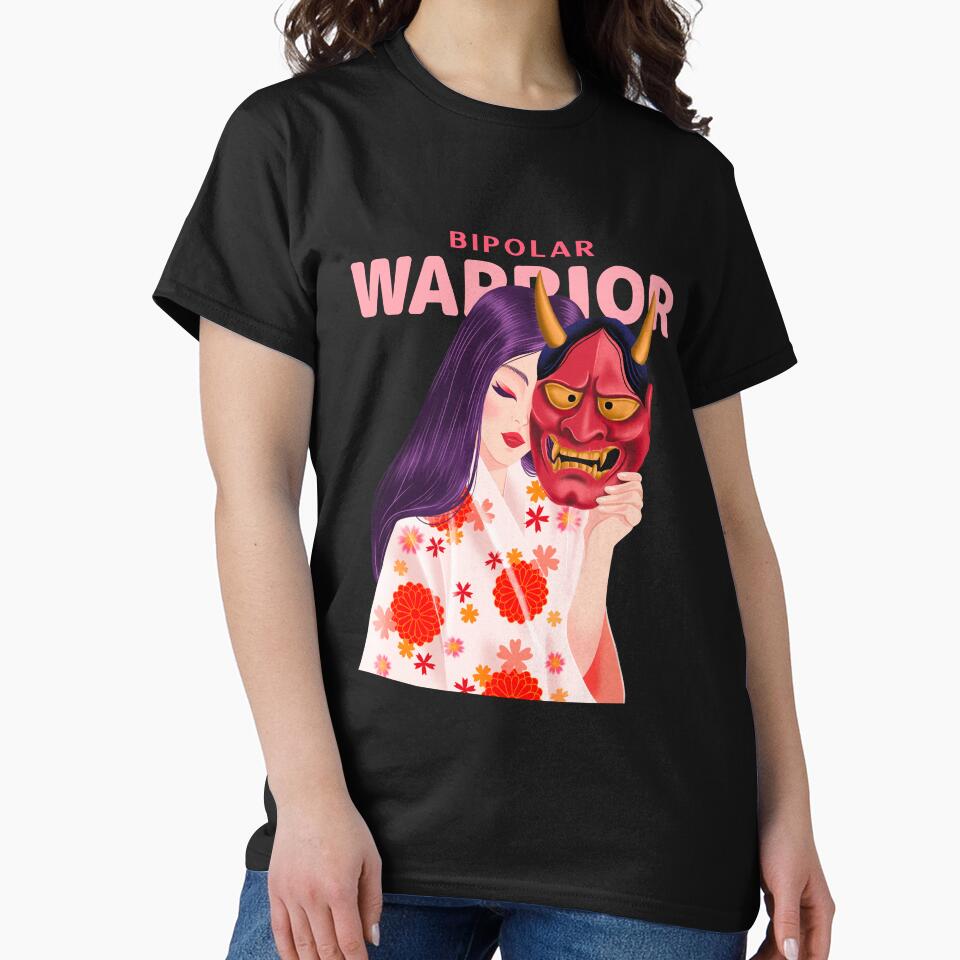Bipolar Warrior A Japanese Woman With a Mask by Winter--Flowers