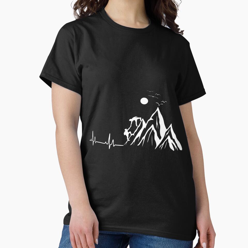 Funny Hiking Quote Mountain Line Art by lulunbollax