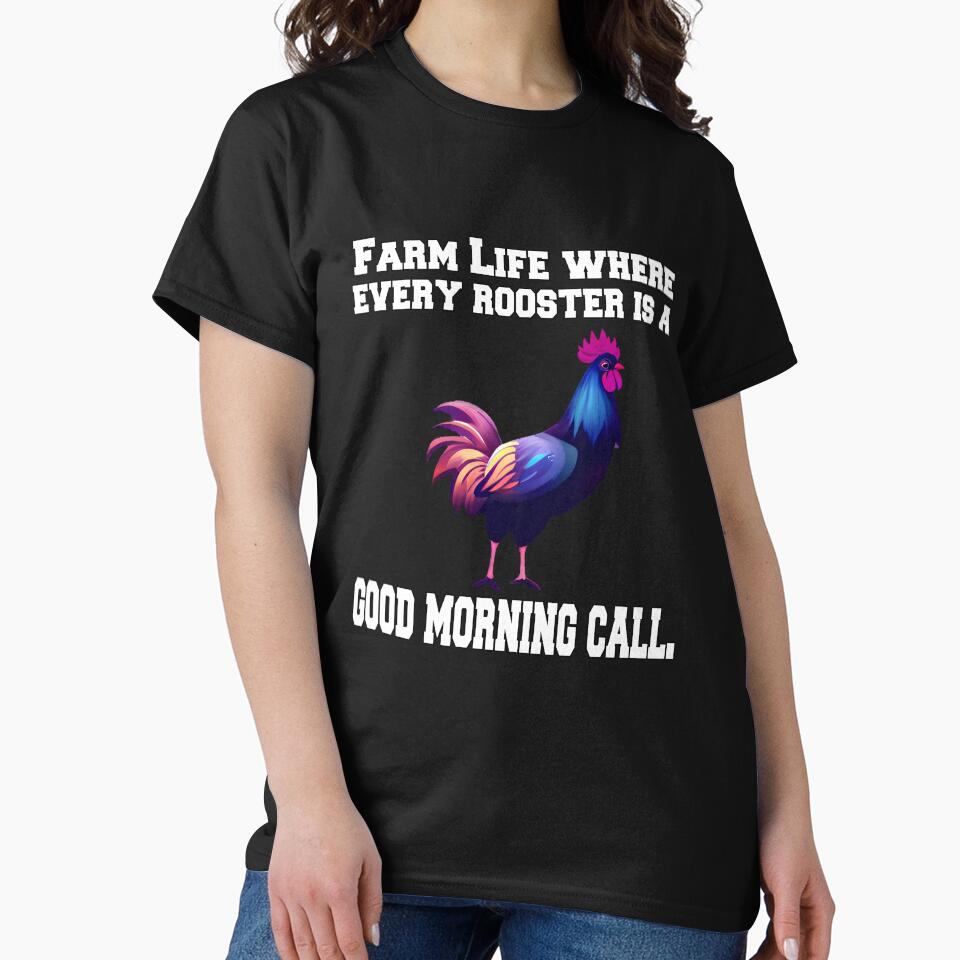 Funny Chicken Farmer Humor Farm Life Where Every Rooster by fantasticdesign