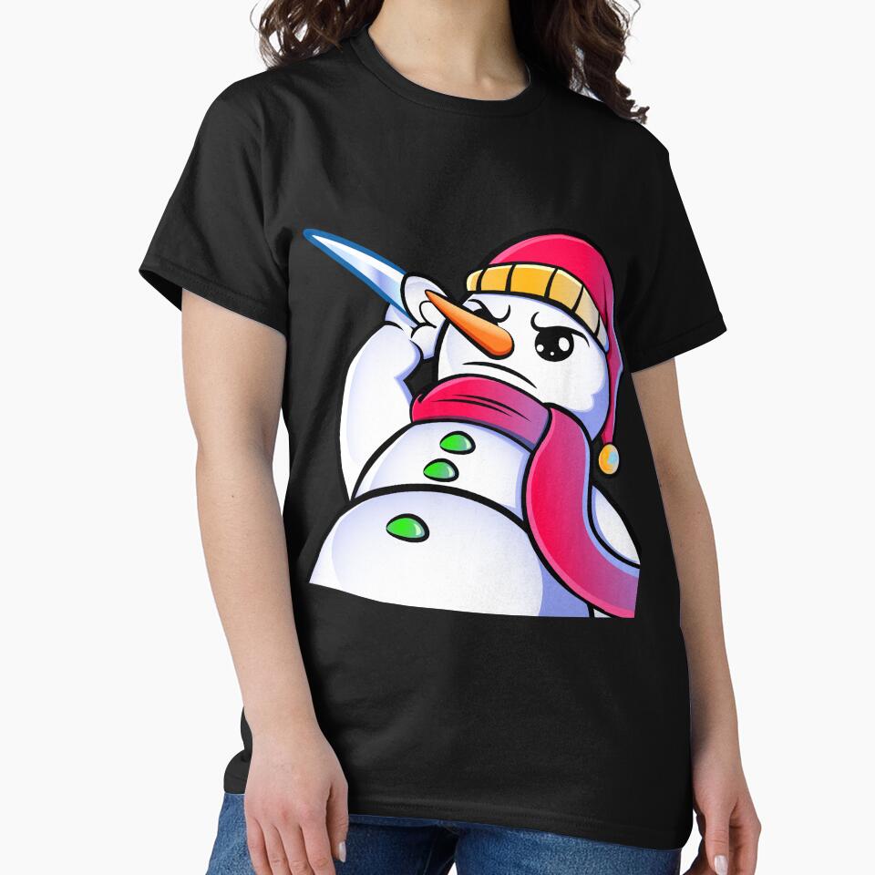 Angry Snowman Knife - Funny Winter by criptart