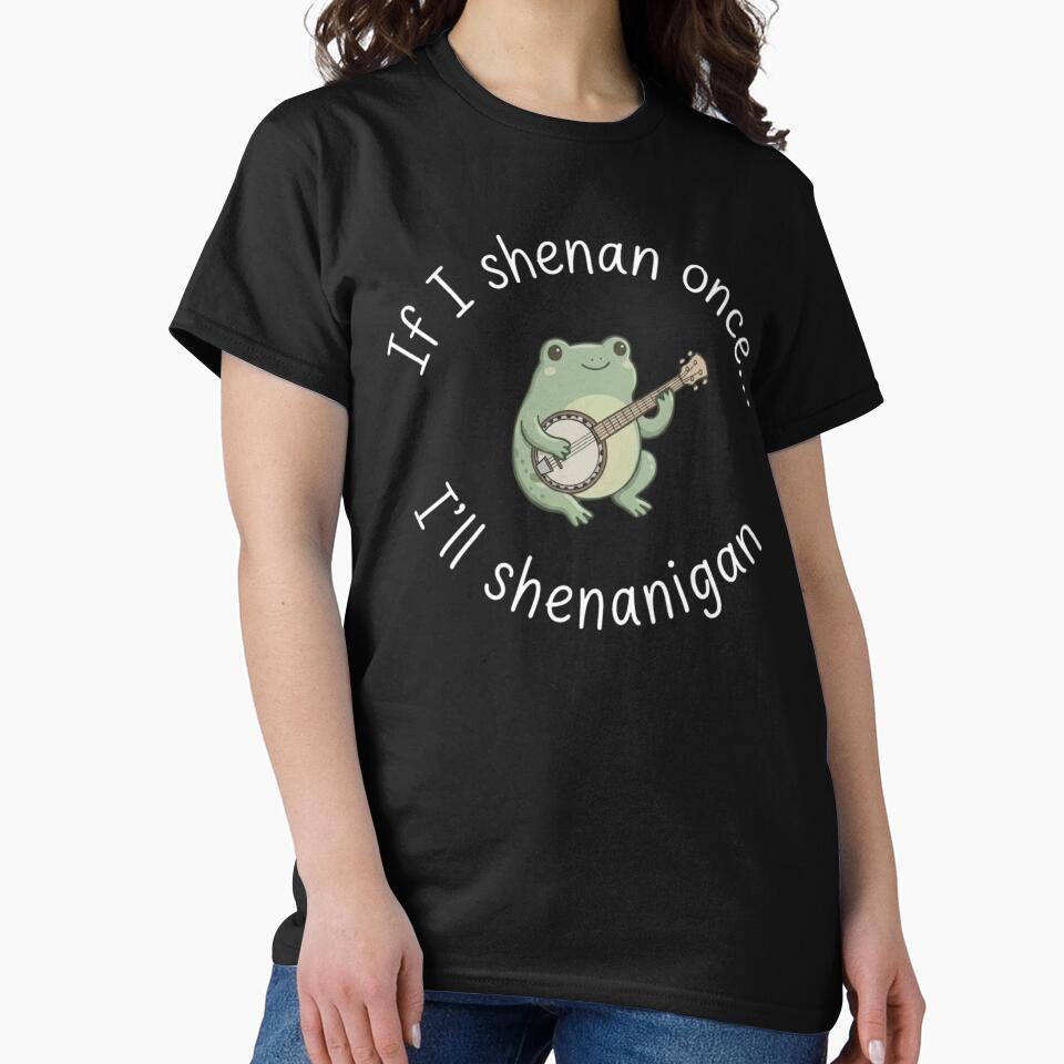 If I Shenan Once Ill Shenanigan Cute Frog Banjo by haitrieuic96