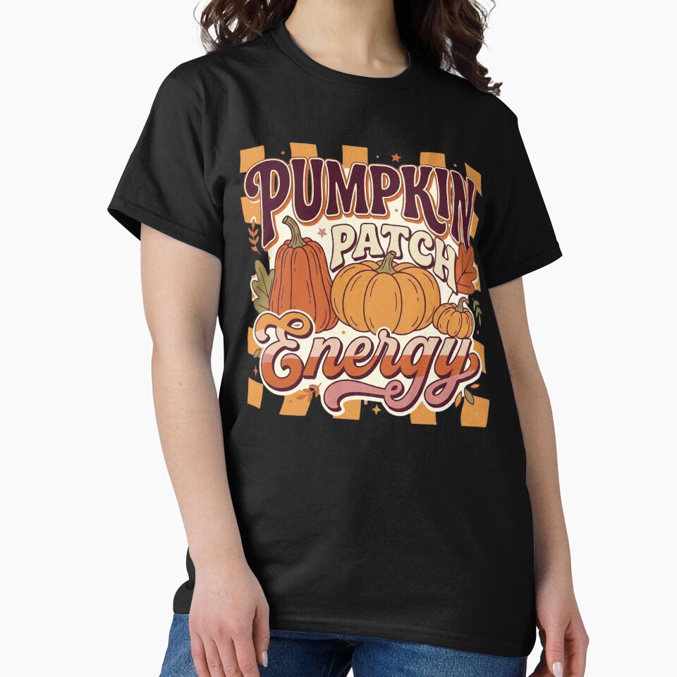 Pumpkin Patch Energy Retro Fall Sweatshirt  Groovy Vintage Autumn Pumpkin Design by FestivityFinds