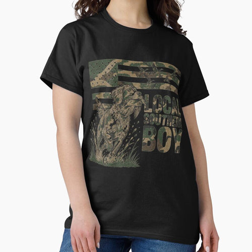 (On Back) Funny Boy Local Camo Duck Hunting Camouflage USA Flag by kotastiart