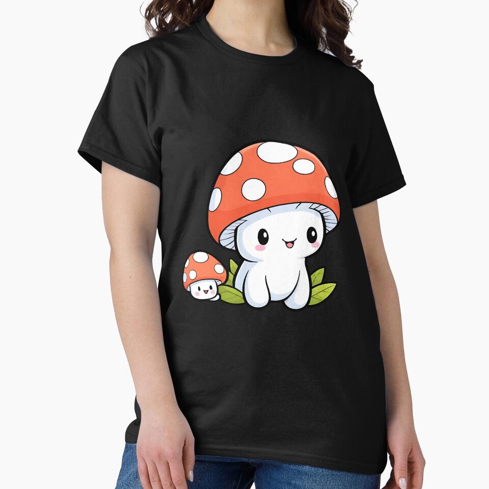 Cute Kawaii Mushroom, Mushroom Lover by saloui