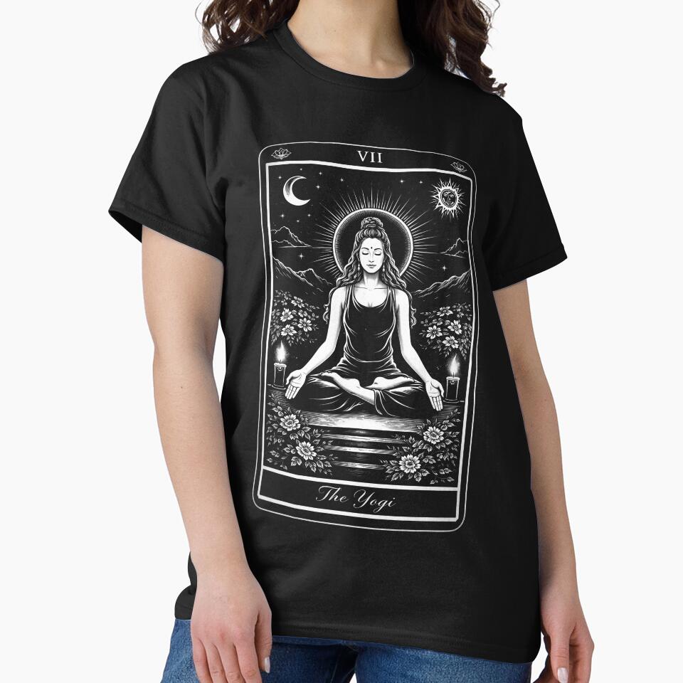 The Yogi - Vintage tarot card by Random Tees