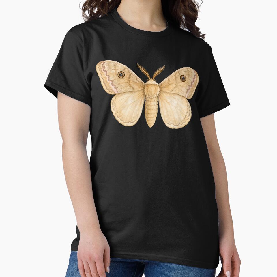 Chinese Tussar Moth Antheraea Pernyi Watercolor Style by Harpagann