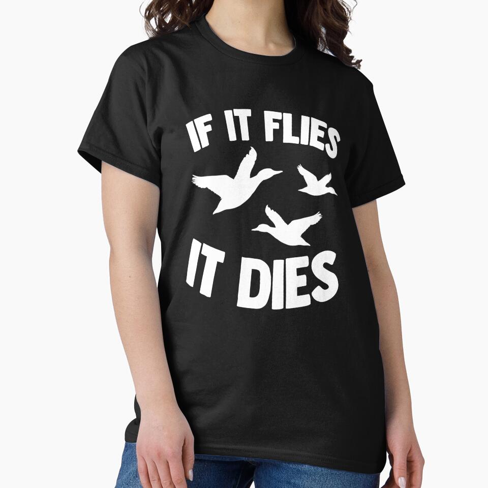 If It Flies It Dies Funny Water Ducklings by Bendthetrend