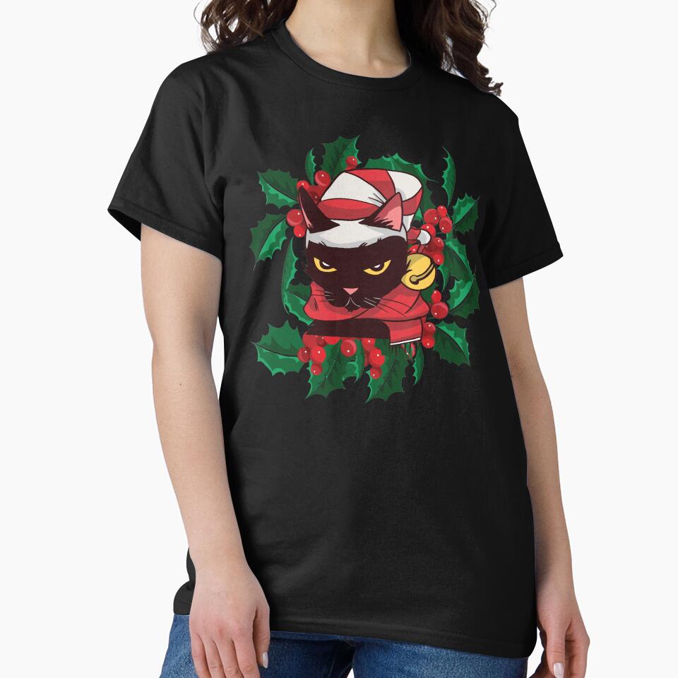 santa cat cute christmas cat xmas cat by ReneMM