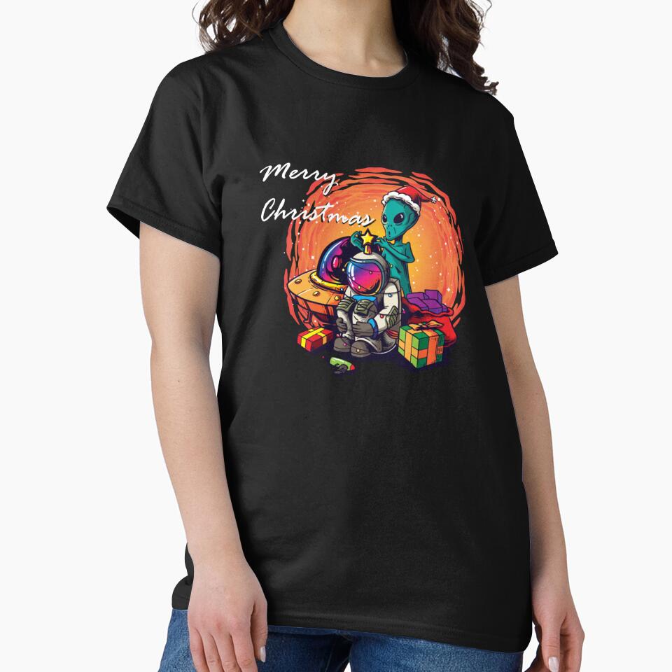 Christmas Vintage extraterrestrial Retro Space Santa by Cecil-Blackwell