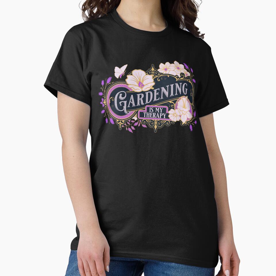 Gardening Is My Therapy by Crazy Crow
