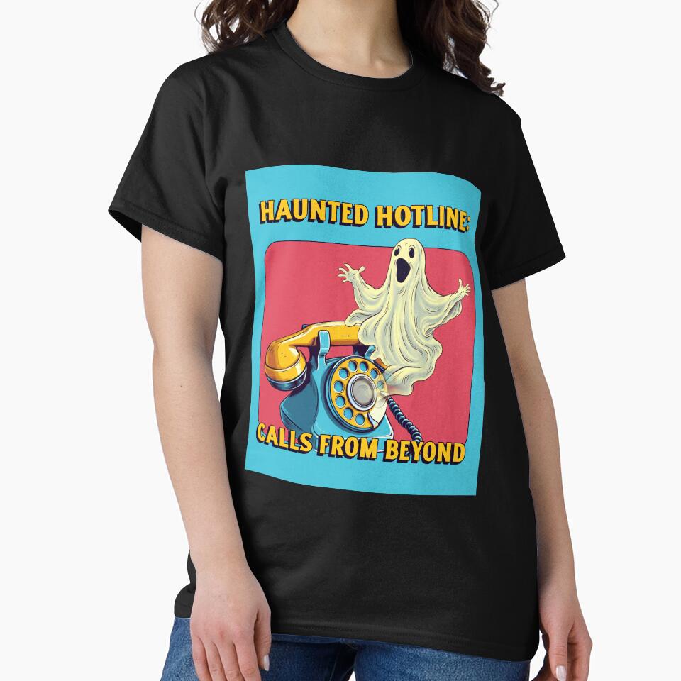 Vintage Halloween Ghost, Haunted hotline by Mariana Piana
