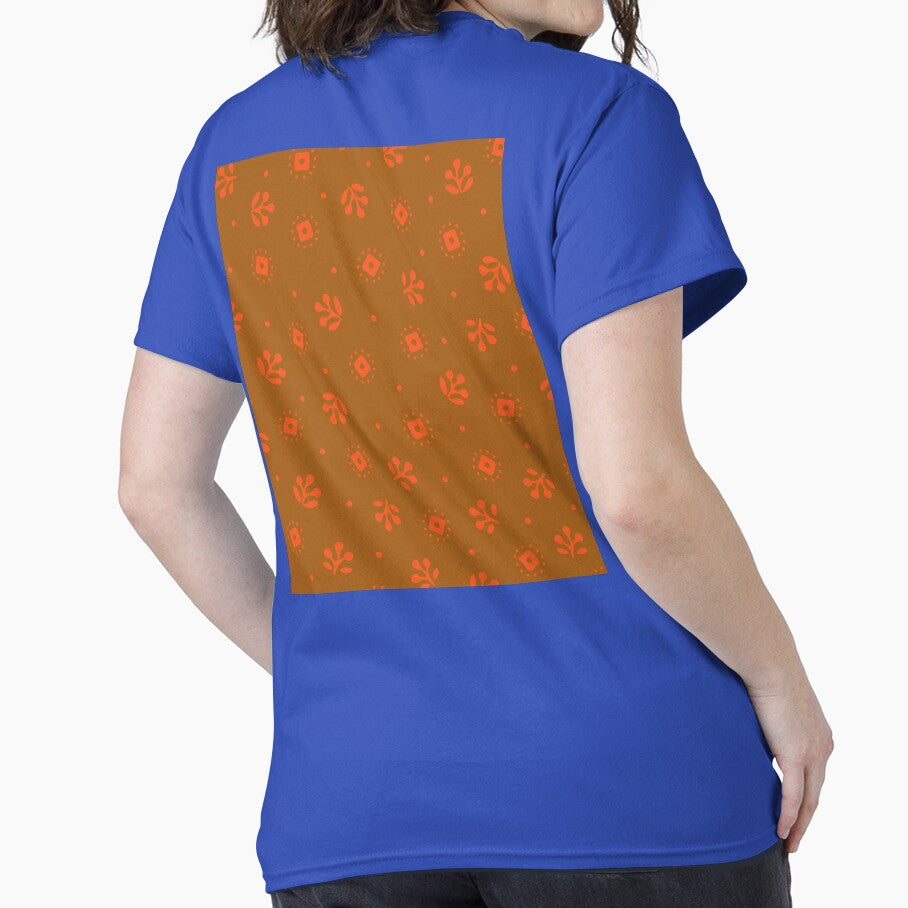 Vintage 30's Feedsack Floral in Caramel Brown + Orange by YesterdayColl