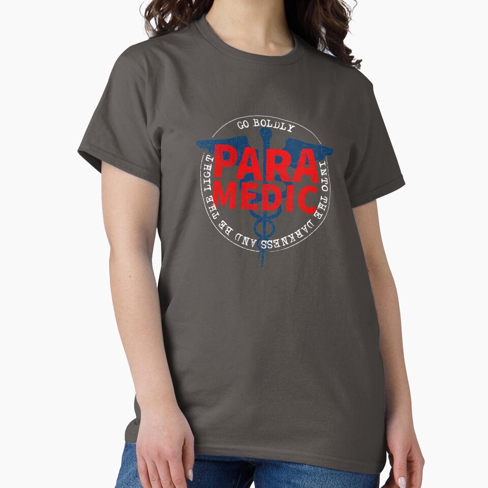 Paramedic Go Boldly Into The Darkness And Be The Light COVID 19 DISTRESSED VERSION by Dan Brady