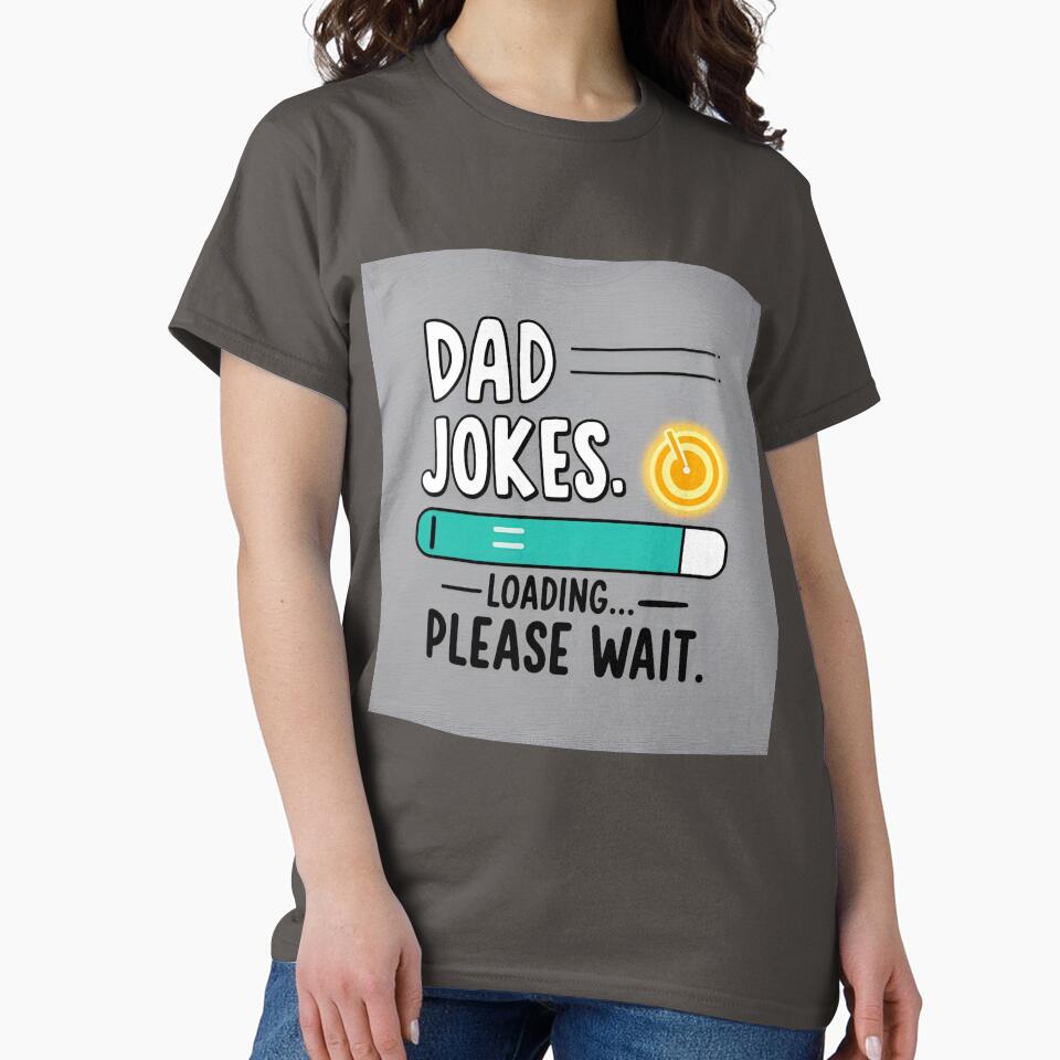 Dad Jokes in Progress | Cool Dad Shirt by azersan