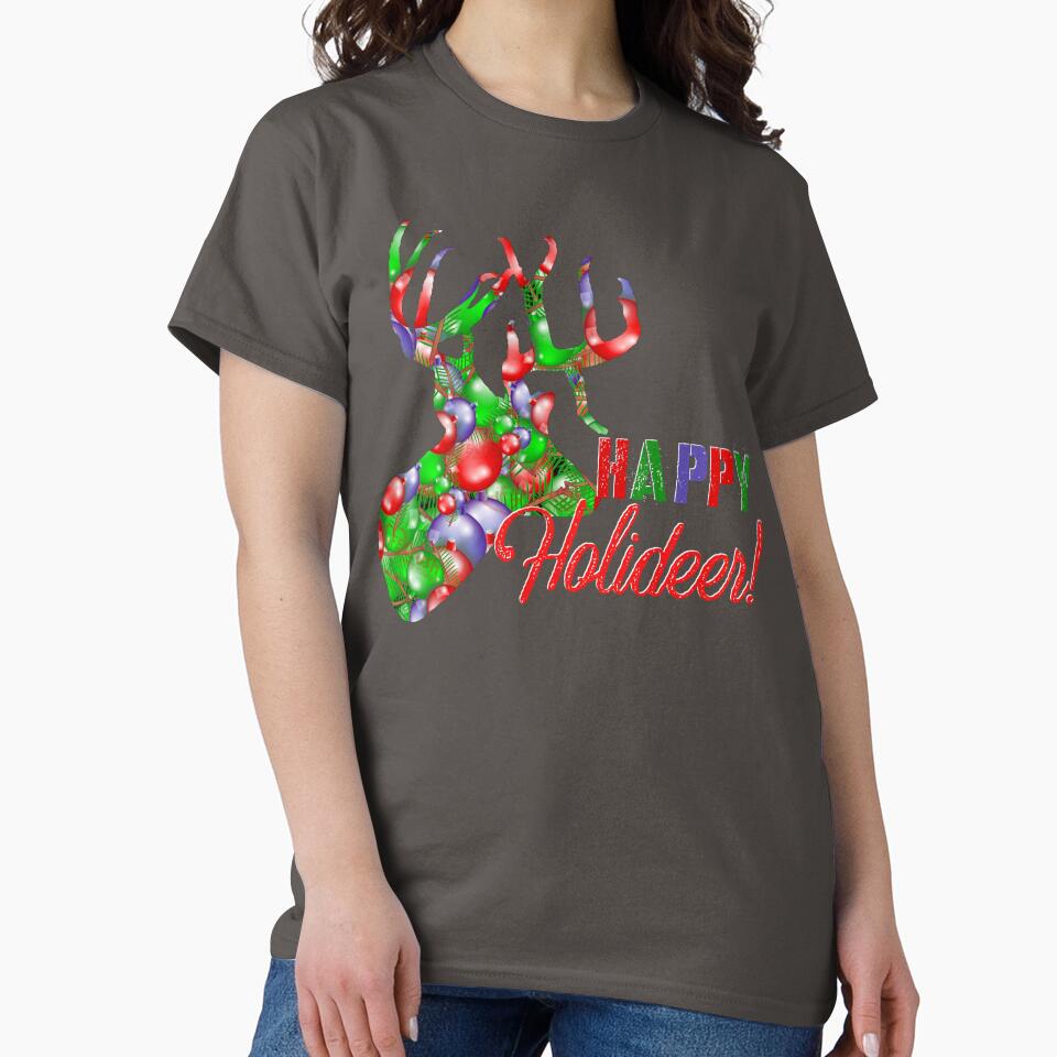 Christmas Deer, Happy Holiday Deer Hunting Design, Holiday Deer Hunter by LifeCrush