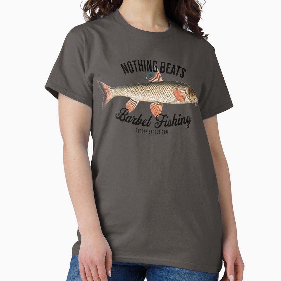 Barbel Fish Fishing T-Shirt fisherman gift angling angler by Distorted-Faces