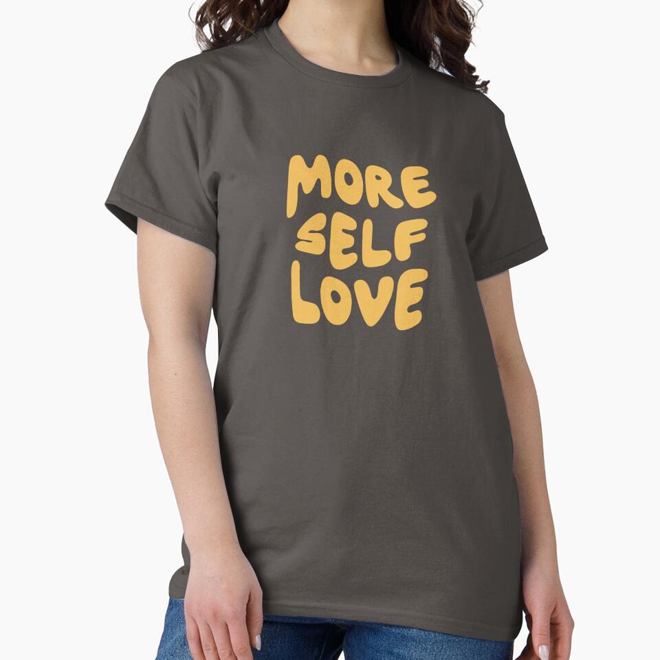 Yellow More Self Love Quote - Positive Affirmation by bykirstco