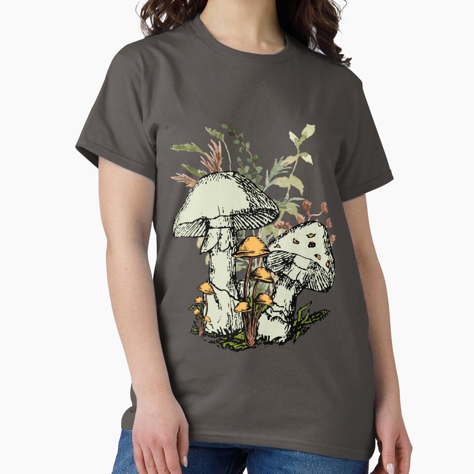 Mushroom Hunting Vintage Fungi Illustration – Forest Forager & Mushroom Hunter by MarcelooArt