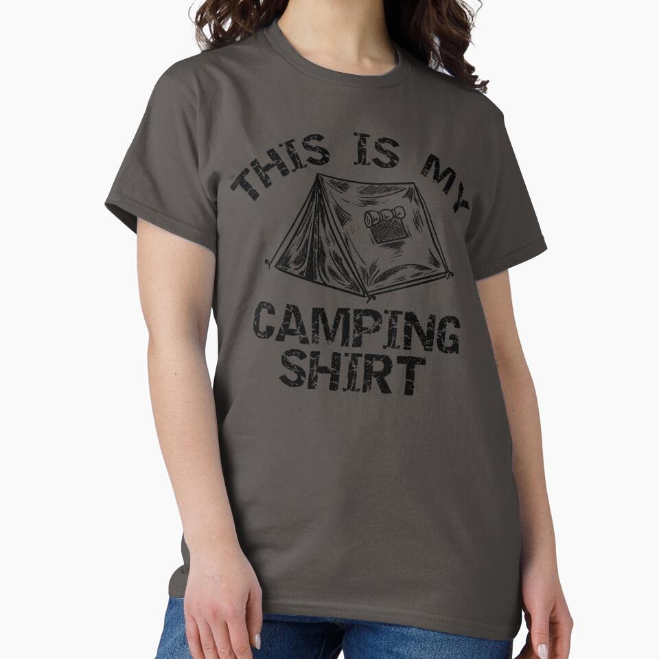 This Is My Camping Shirt Dark by Web CreationsNL