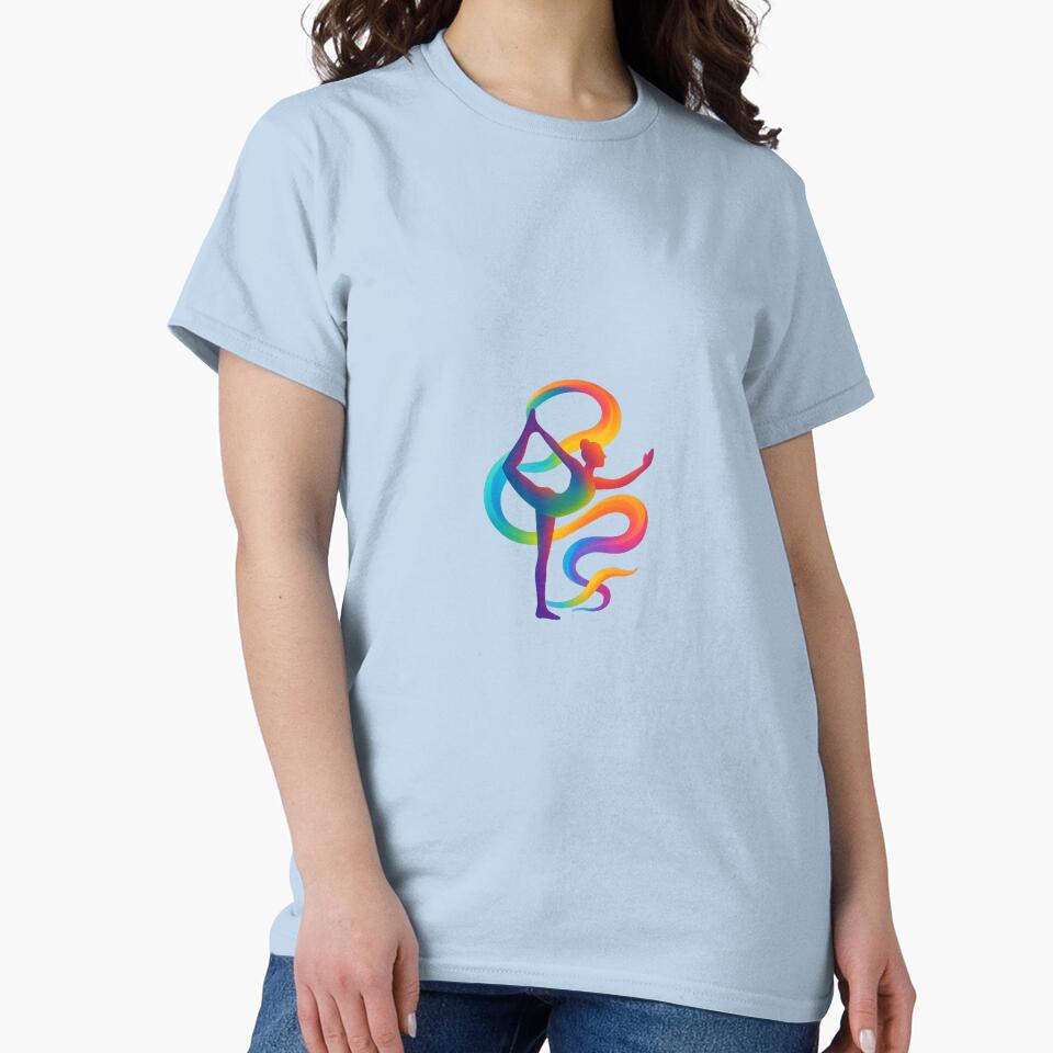 Rainbow Flow Dancer Pose by Fitnessandyoga