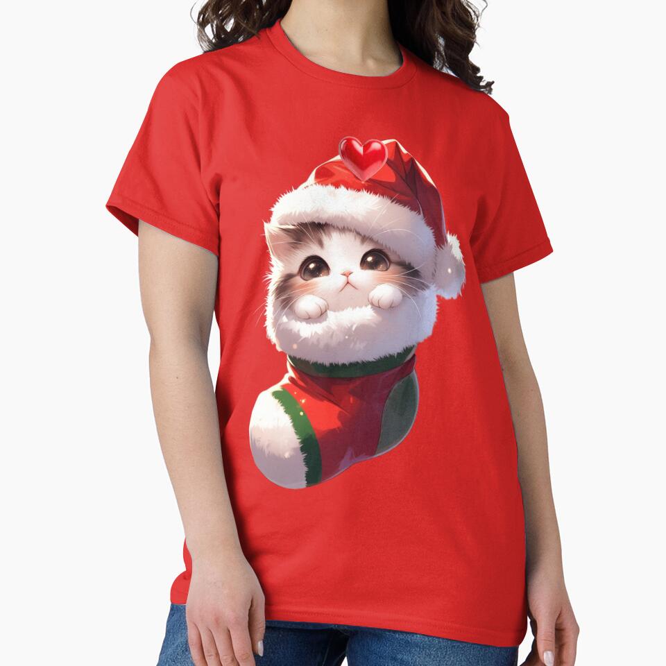 Cat in a Christmas Stocking,Christmas kitten in a stocking by OLYUS