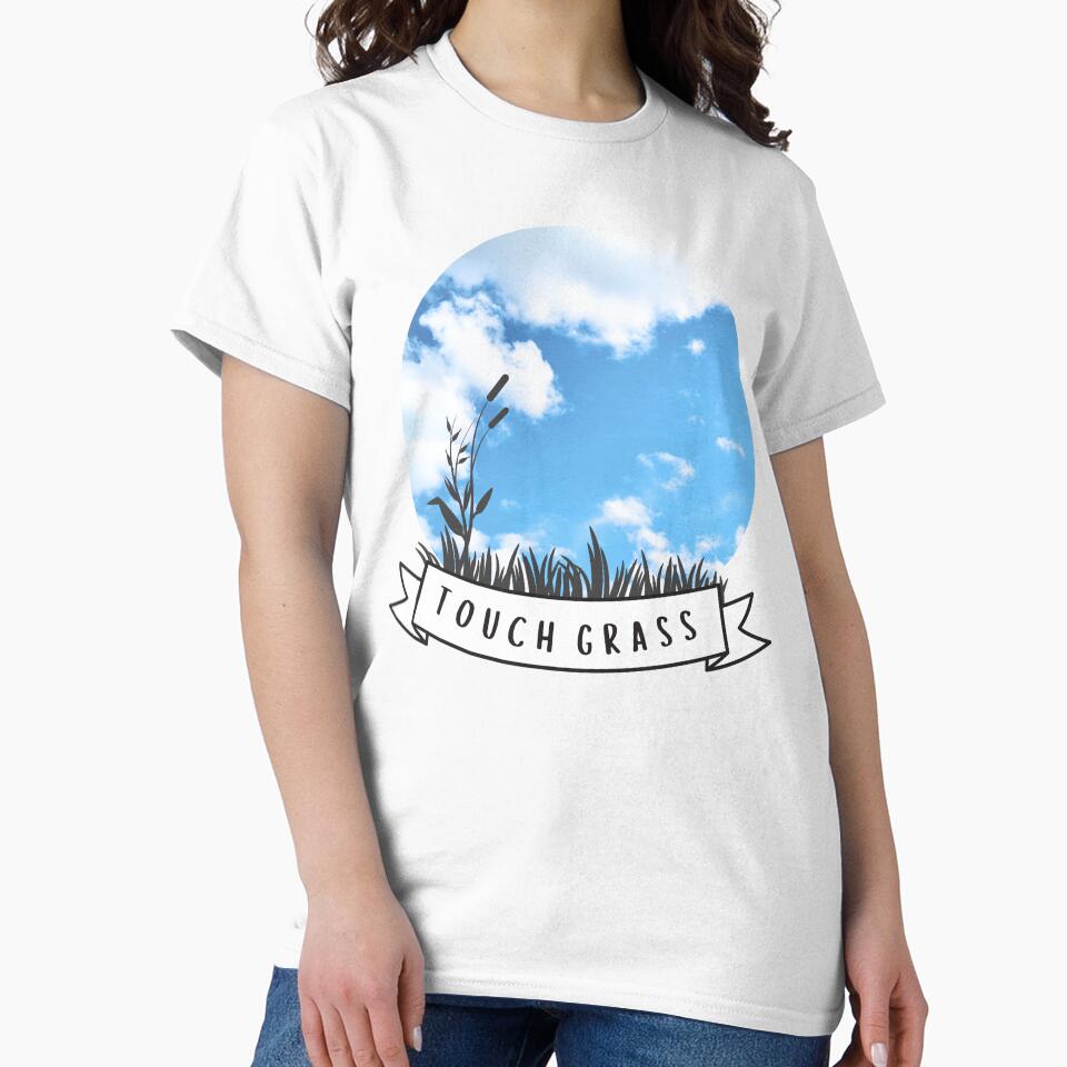 touch grass banner with sky by Madie Grace