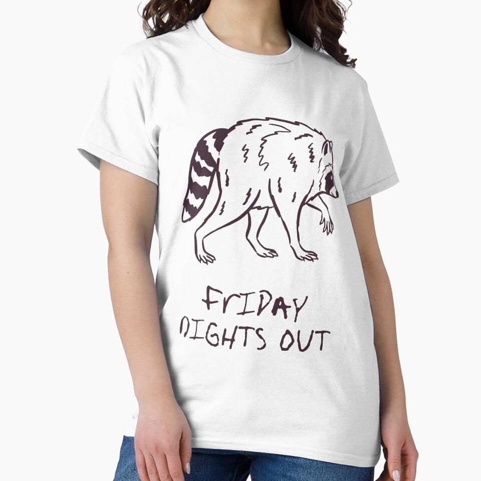 Friday night out | Raccoon Funny by wesdesignshop