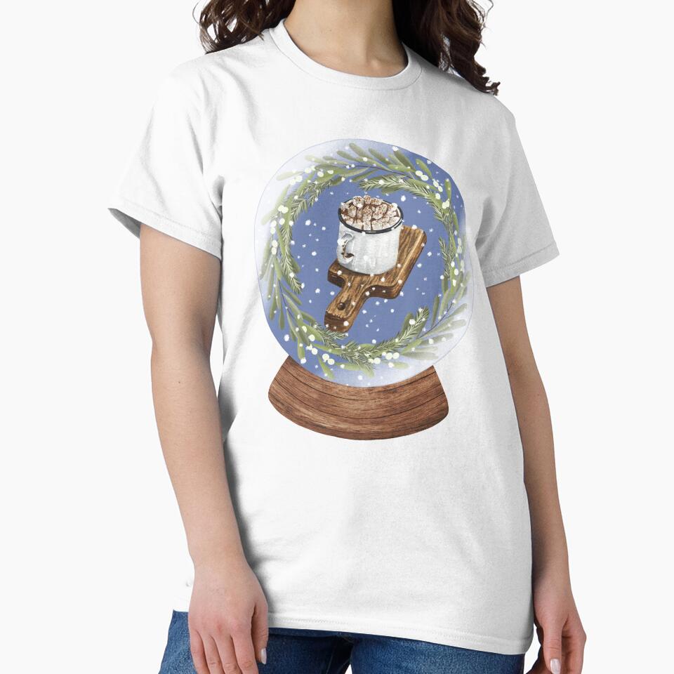 Snow Globe Winter Drinks 3 by TasimaDesign