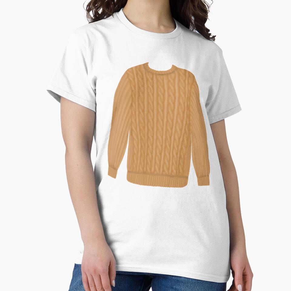 Orange knit sweater by Becky-Marie