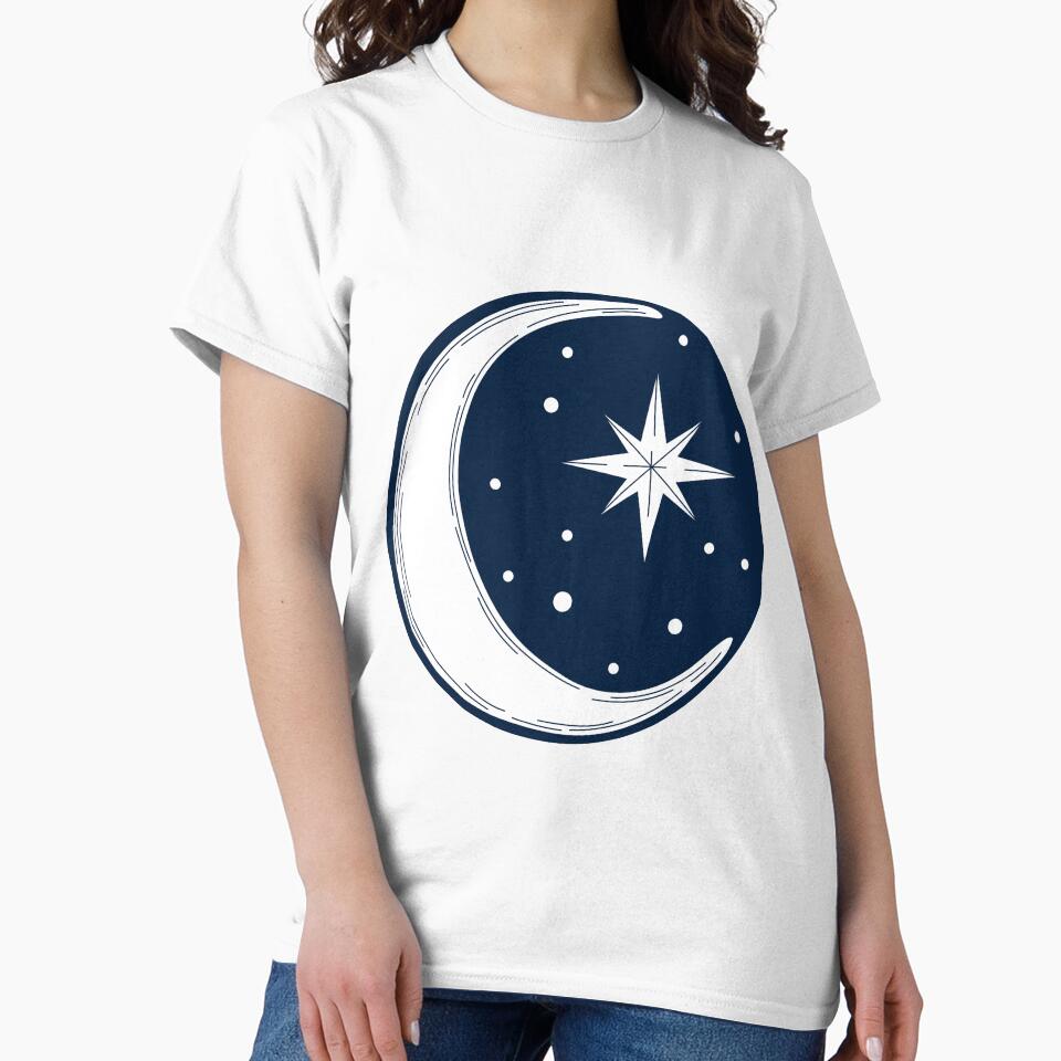 Crescent Moon and Stars by AcridMagpie