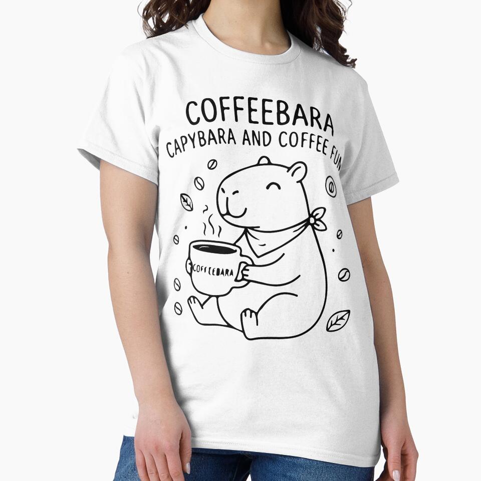 Coffeebara - Cute Capybara And Coffee Fun by Brexmore3