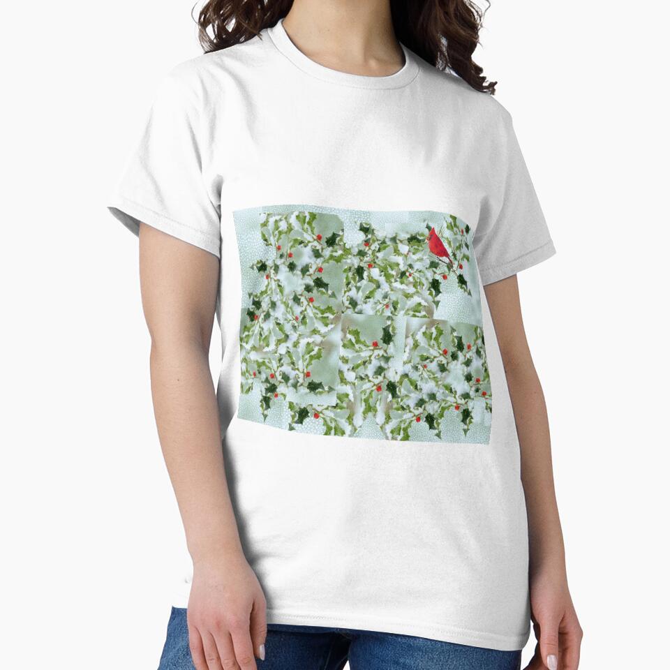 Hollies On Ice - by TSteele.Art - Winter Holiday Collection by TSteeleArt